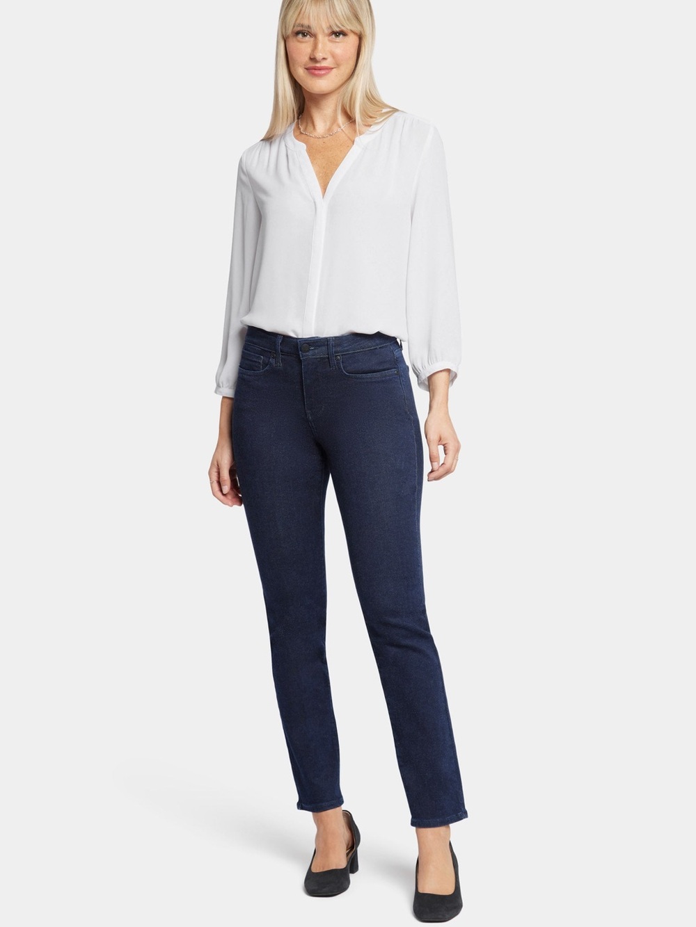 NYDJ Sheri Slim ankle dark wash Quentin blue Jeans